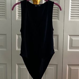 Large Zara Black Bodysuit